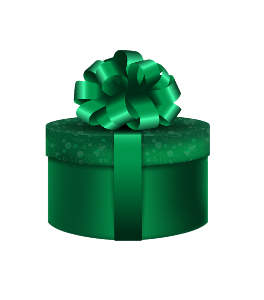 a green gift box